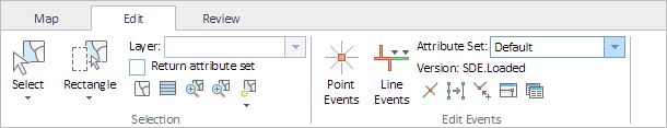 The Edit ribbon The Edit ribbon